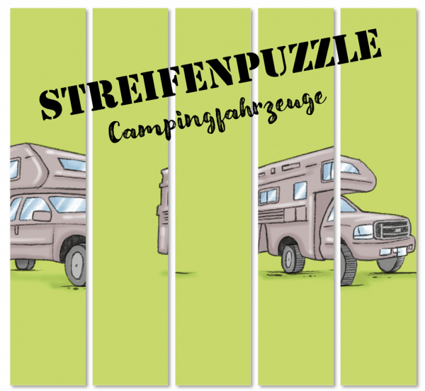 Streifenpuzzle Campingfahrzeuge Camperkidz Shop Camping Spiele Camping Artikel für Kinder